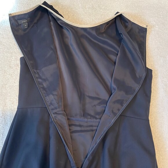 J. Crew navy wool piped sheath dress - Picture 5 of 11